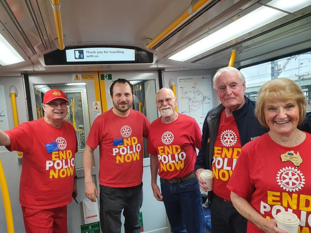 Colin's group-End Polio Now Train