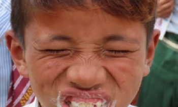 Apr 2023_Sandra & Paul Pholeros Foundation_Nepal Yg boy brushing